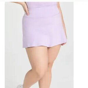 Girlfriend Collective Ultralight Tennis Skort in Bellflower (Lavender)